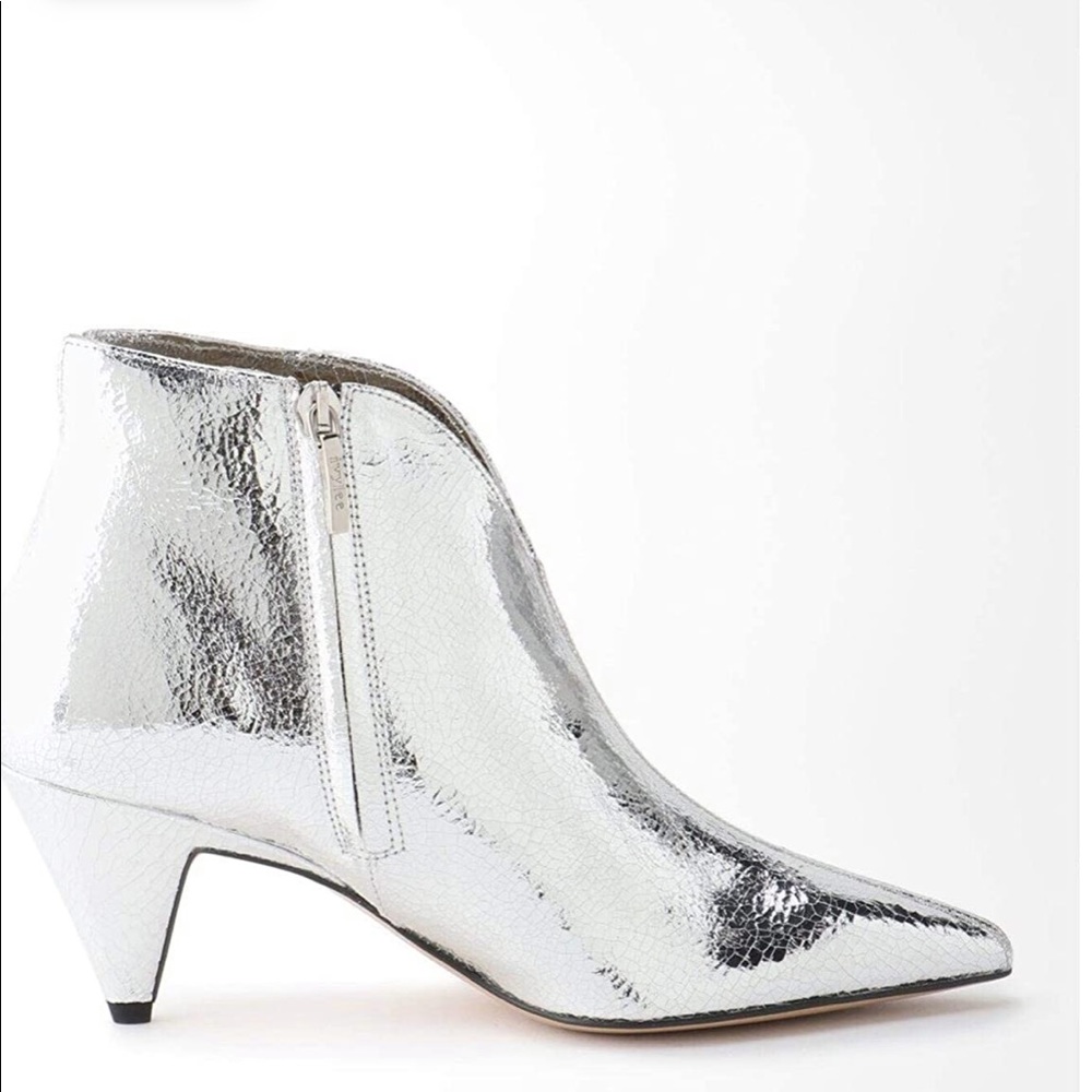 NEW IVYLEE COPENHAGEN VIVIAN V-Cut Boots in silver EU 36 US 6 - Picture 3 of 10